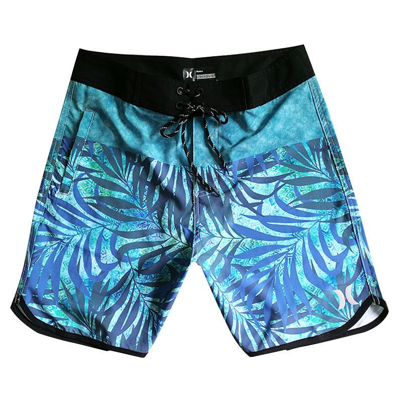 Seaside Surfing Breathable Surfing Five-point Swimming Trunks