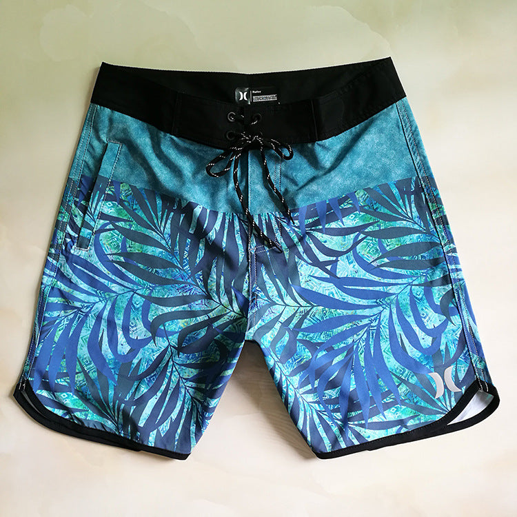 Seaside Surfing Breathable Surfing Five-point Swimming Trunks